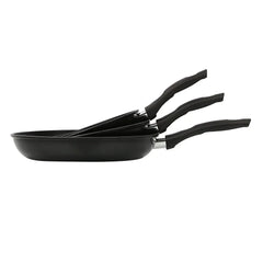 NonStick Aluminum Skillet Set Lightweight Skillets Dishwasher Safe Cookware