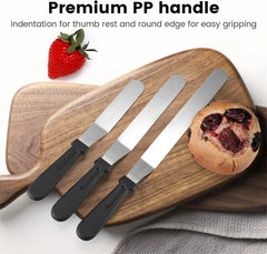 Cake Offset Spatula Stainless Steel Icing Spatula Handle Cake Spatula