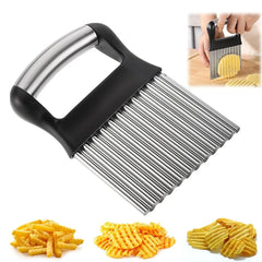 Practical Manual Wave Potato Cutter Sharp Hard Wavy Chopper