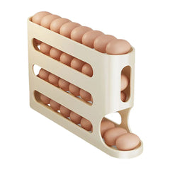 Automatic Scrolling Egg Rack Space Kitchen Rolling Eggs Container