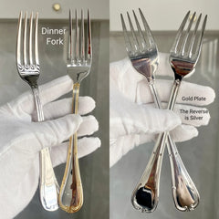Gold Plated Stainless Steel Cutlery Set Elegant Gold Cutlery Safe