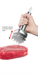 Steel Kitchen Tender Meat Needle Cooking Meat Tenderizer Tool