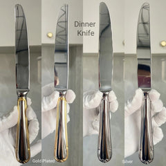 Gold Plated Stainless Steel Cutlery Set Elegant Gold Cutlery Safe