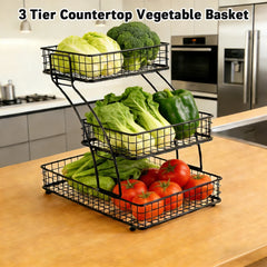 Fruit Basket Vegetable Basket Kitchen Countertop Storage Basket