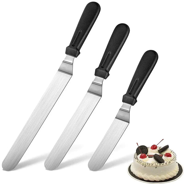 Cake Offset Spatula Stainless Steel Icing Spatula Handle Cake Spatula