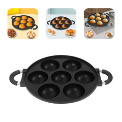 7-Hole Cake Mold Baking Pan with Handle Cake Cooking Pan Maker