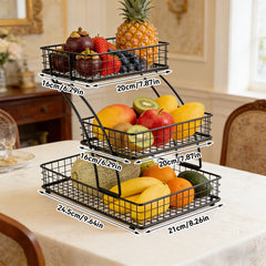 Fruit Basket Vegetable Basket Kitchen Countertop Storage Basket