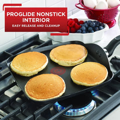 Easy Care Nonstick Griddle Thermo Spot Technology Even Heat Base