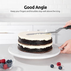 Cake Offset Spatula Stainless Steel Icing Spatula Handle Cake Spatula