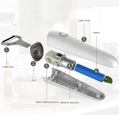 Fruit Vegetables Peeler with 3 Cutter Heads Skin Scraper