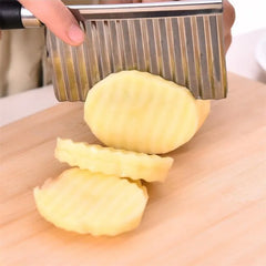 Creative Wavy Shaped Stainless Steel Wave Knife Potato Chip Slicer