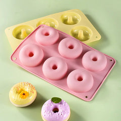 Food grade silicone donut Macaron colored round mold cookie