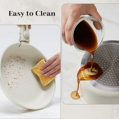 Pots and Pans Set Non Stick Induction Kitchen Cookware Stackable RV