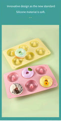 Food grade silicone donut Macaron colored round mold cookie