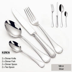Gold Plated Stainless Steel Cutlery Set Elegant Gold Cutlery Safe