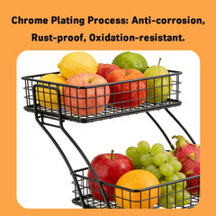 Fruit Basket Vegetable Basket Kitchen Countertop Storage Basket