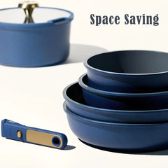 Detachable Handle Cookware Set  Dishwasher Safe Nonstick Pots