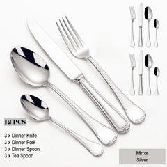 Gold Plated Stainless Steel Cutlery Set Elegant Gold Cutlery Safe