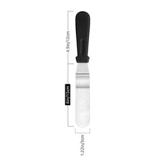 Cake Offset Spatula Stainless Steel Icing Spatula Handle Cake Spatula