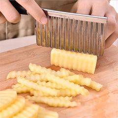 Creative Wavy Shaped Stainless Steel Wave Knife Potato Chip Slicer