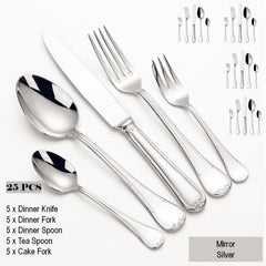 Gold Plated Stainless Steel Cutlery Set Elegant Gold Cutlery Safe