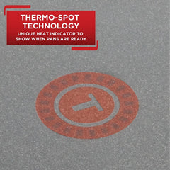 Easy Care Nonstick Griddle Thermo Spot Technology Even Heat Base