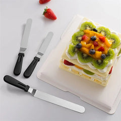 Cake Offset Spatula Stainless Steel Icing Spatula Handle Cake Spatula