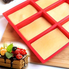 Cavity Silicone Mini Loaf Pan for Baking Cake Bread, Meatloaf