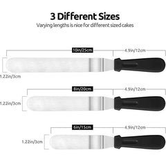 Cake Offset Spatula Stainless Steel Icing Spatula Handle Cake Spatula