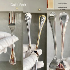 Gold Plated Stainless Steel Cutlery Set Elegant Gold Cutlery Safe