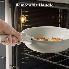 Pots and Pans Set Non Stick Induction Kitchen Cookware Stackable RV