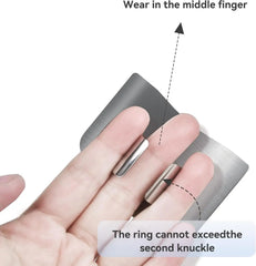 Stainless Steel Cutting Hand Guard Finger Safety Protector for Slicing
