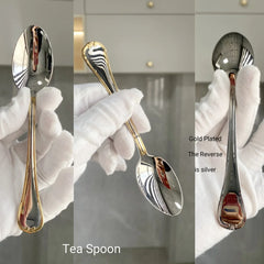 Gold Plated Stainless Steel Cutlery Set Elegant Gold Cutlery Safe