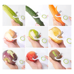 Fruit Vegetables Peeler with 3 Cutter Heads Skin Scraper