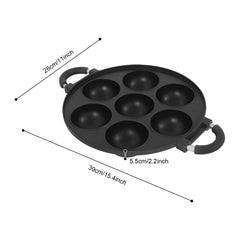 7-Hole Cake Mold Baking Pan with Handle Cake Cooking Pan Maker