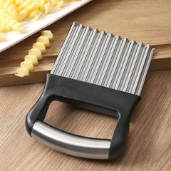 Practical Manual Wave Potato Cutter Sharp Hard Wavy Chopper