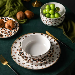 Dinnerware Set Porcelain Plates and Bowls Dishwasher & Microwave