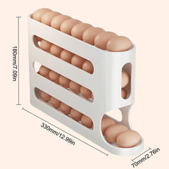 Automatic Scrolling Egg Rack Space Kitchen Rolling Eggs Container