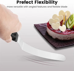 Cake Offset Spatula Stainless Steel Icing Spatula Handle Cake Spatula