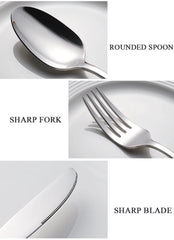 European Gold Dinnerware Stainless Steel Western Cutlery Knife Spoon