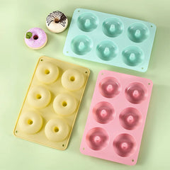 Food grade silicone donut Macaron colored round mold cookie