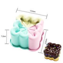 Silicone Dessert Mold Food Grade Non Stick Baking Cup for Kitchen