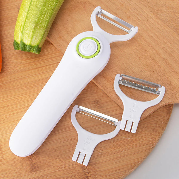 Fruit Vegetables Peeler with 3 Cutter Heads Skin Scraper