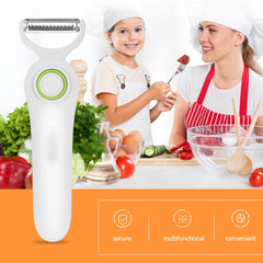 Fruit Vegetables Peeler with 3 Cutter Heads Skin Scraper