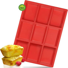 Cavity Silicone Mini Loaf Pan for Baking Cake Bread, Meatloaf