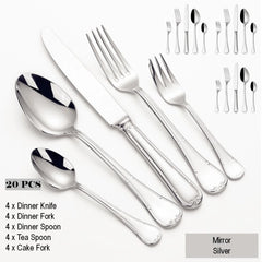 Gold Plated Stainless Steel Cutlery Set Elegant Gold Cutlery Safe