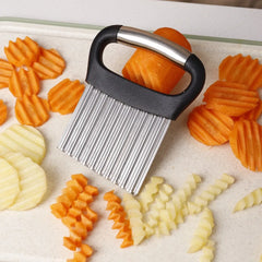 Practical Manual Wave Potato Cutter Sharp Hard Wavy Chopper