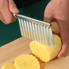 Creative Wavy Shaped Stainless Steel Wave Knife Potato Chip Slicer