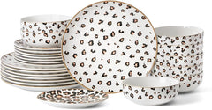 Dinnerware Set Porcelain Plates and Bowls Dishwasher & Microwave
