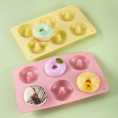 Food grade silicone donut Macaron colored round mold cookie